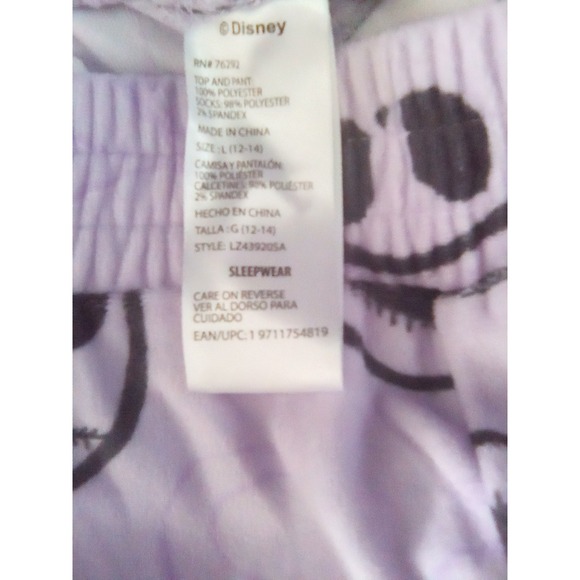 Nightmare Before Christmas PJs Set (‎ Disney) Women's Size (LG: (NEW) (Purple) - Picture 2 of 3